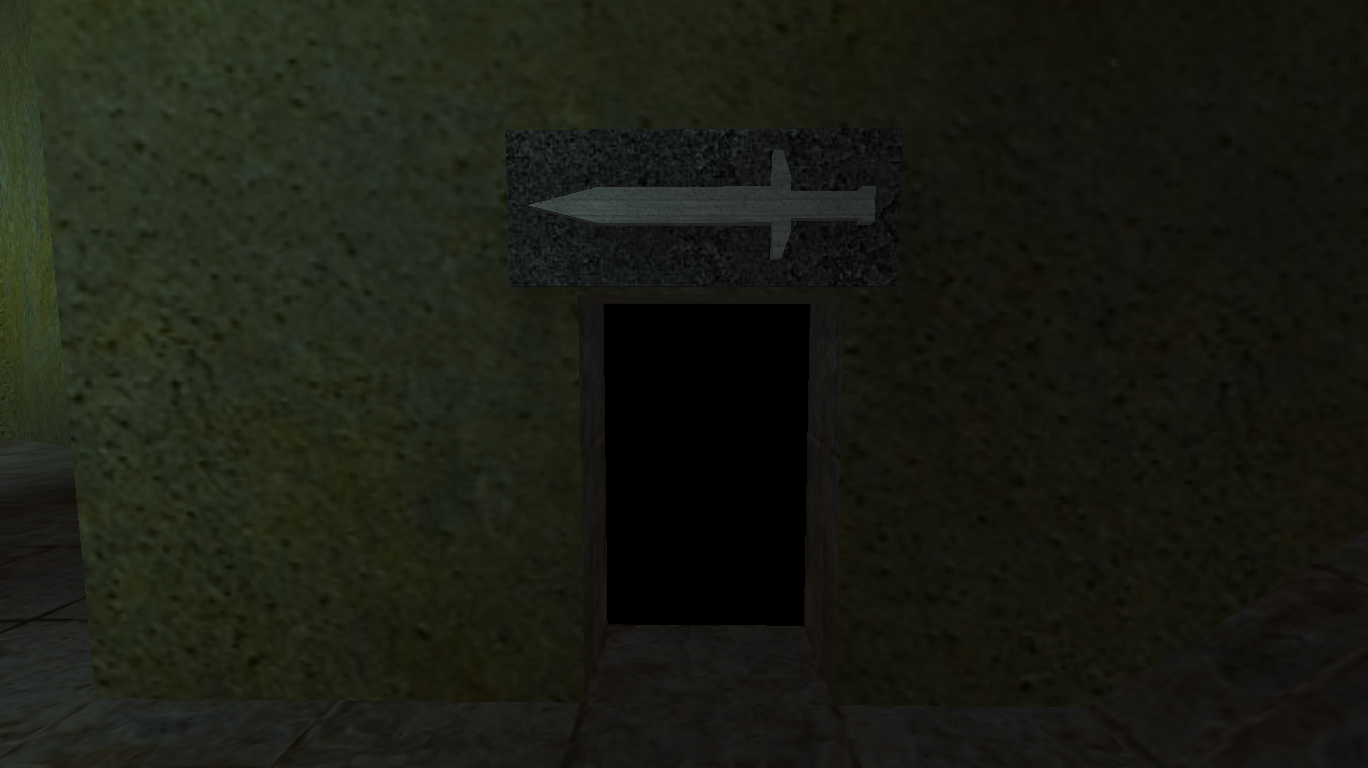 Door into the Arena fighting area