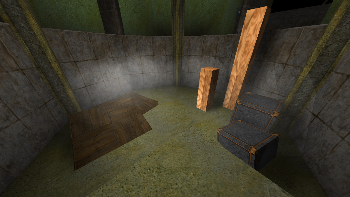 Arena fighting area at ground level
