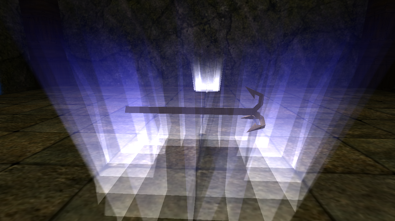 Close-up of the Hook reward in the end room