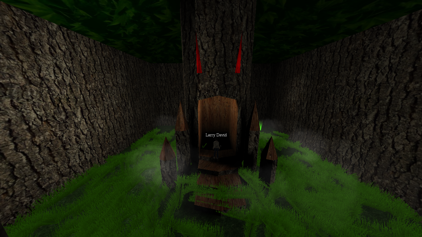 Player entering the Level 1 tree from the Woods