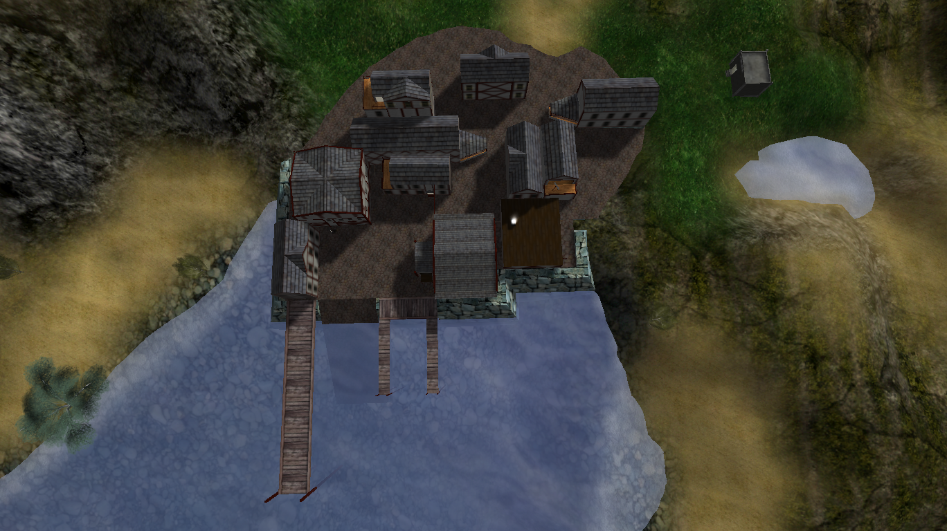 Port Town top-down view from above